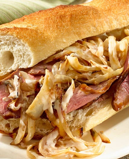 Caramelized Onion and Steak Sandwich Recipe