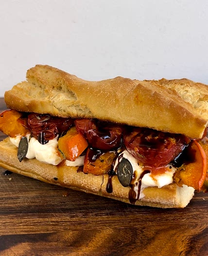 Pumpkin Burrata sandwich