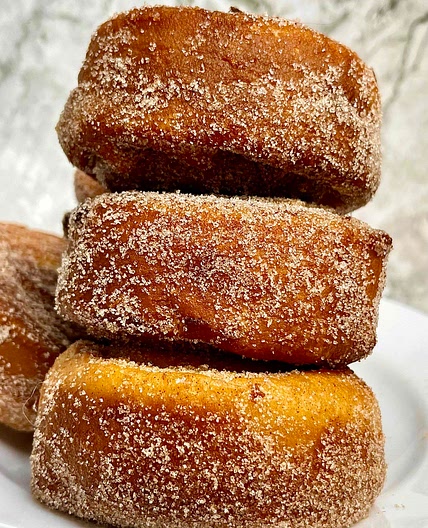 German Apple Donuts - Apfel Krapfen 