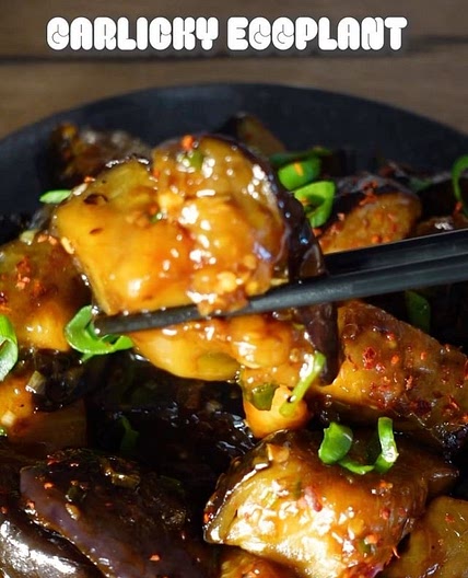 GARLIC EGGPLANT 🧄 (Chinese inspired 🇨🇳)