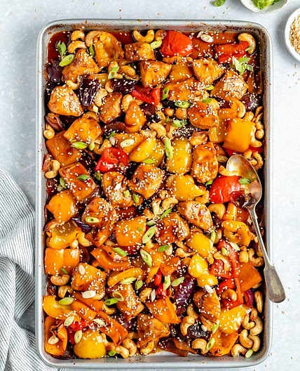 Jessica's Sheet Pan Cashew Chicken