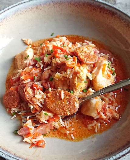 Marmite de riz à l'espagnole