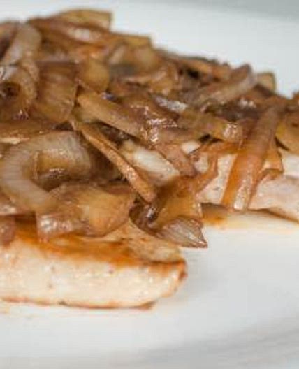 Churrasquitos de Pollo con Champiñones y Cebolla