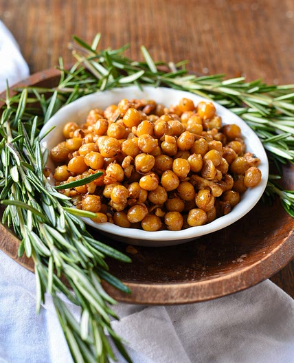 Rosemary Roasted Chickpeas and Walnuts
