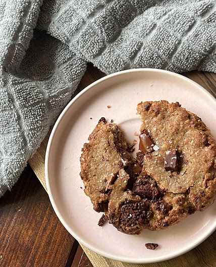 Galleta vegana con chunks de chocolate - una sola porción 