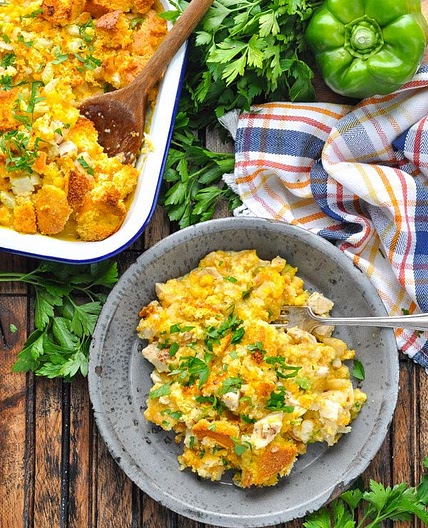 Cowboy Casserole with Cornbread and Chicken