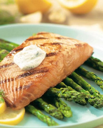 Grilled Lemon Dill Salmon with Grilled Asparagus
