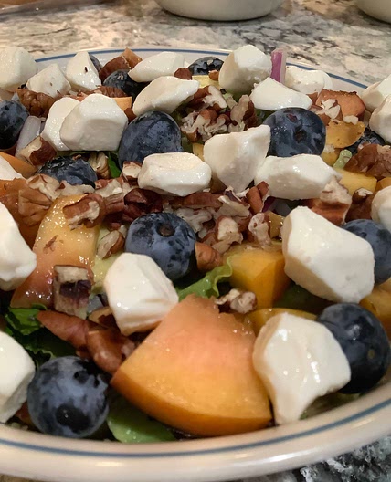 Peach and Blueberry Salad