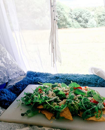 Black bean nachos