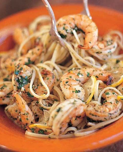 Linguini with Shrimp Scampi