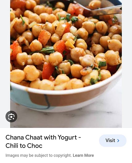 Chana chaat