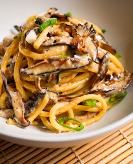 Miso Mushroom Bucatini
