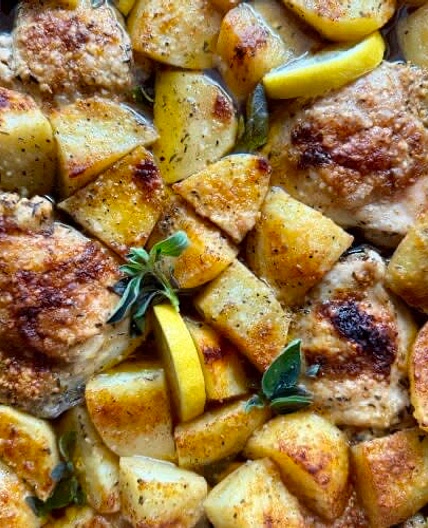 Greek Lemon Chicken and Potatoes