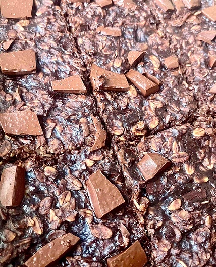 Gluten Free Banana Oat Brownies 