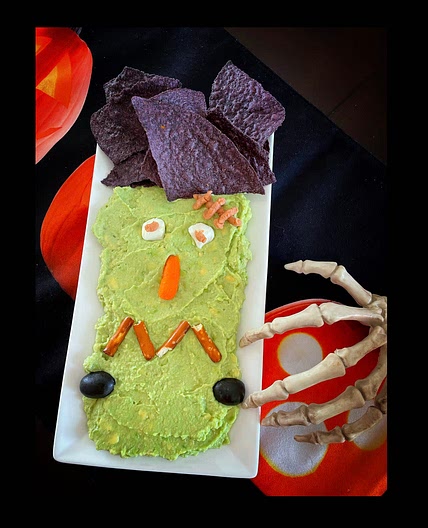 Frankenstein guacamole 