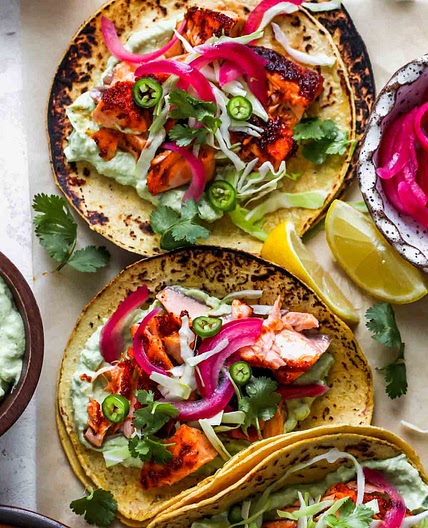Salmon Tacos