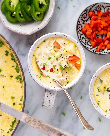 Summer Roasted Corn Chowder Recipe