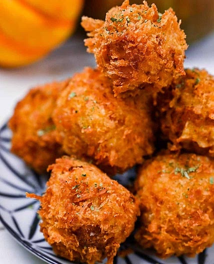 Kabocha Korokke (Japanese Pumpkin Croquettes)