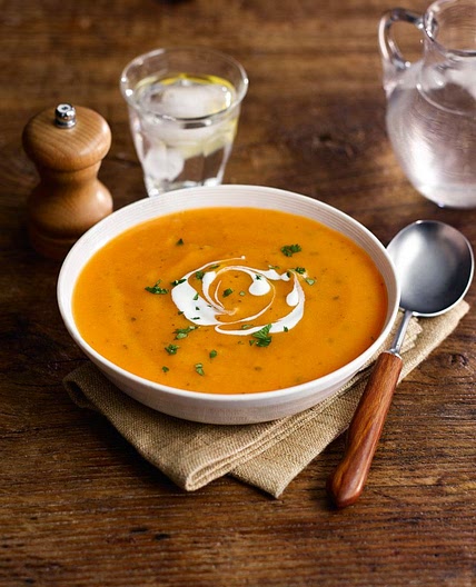 Carrot and coriander soup