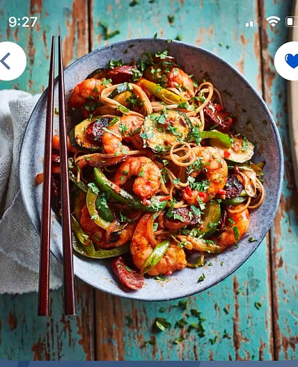 Chicken chorizo stirfry