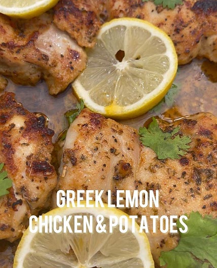 GREEK LEMON CHICKEN AND POTATOES
