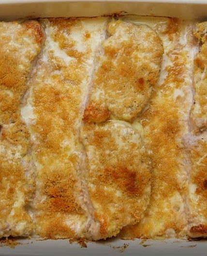 Creamy pork chop potato casserole