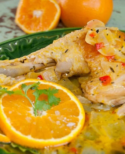 Pollo a la naranja