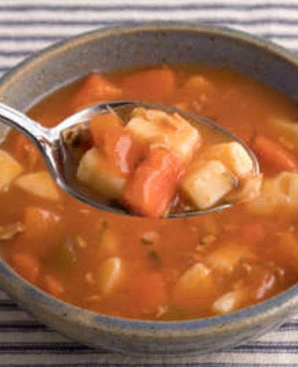Sopa de pescado al estilo Manhattan