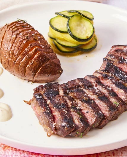 Garlic Teriyaki Strip Steak 