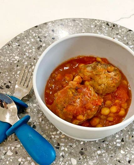 Moroccan Lamb Meatball with Chickpeas