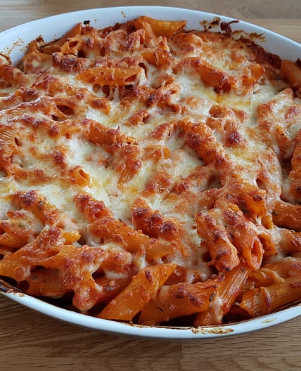 Tomaten-Nudelauflauf