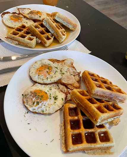 Lemon Poppy Seed Waffles