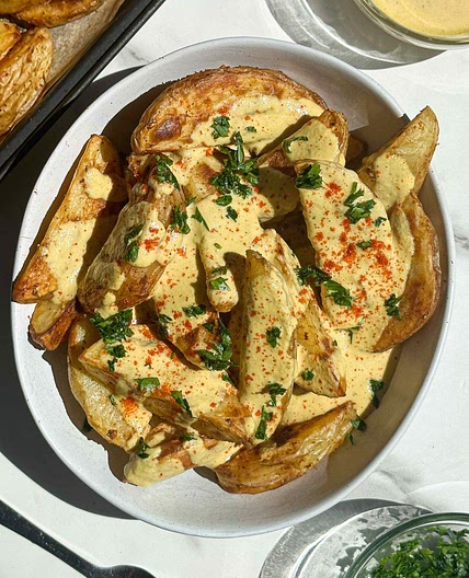 Plant-Based Nacho Cheese Potatoes