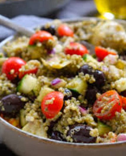 Quinoa con albahaca fresca