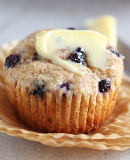 Spelt Flour Blueberry Muffins