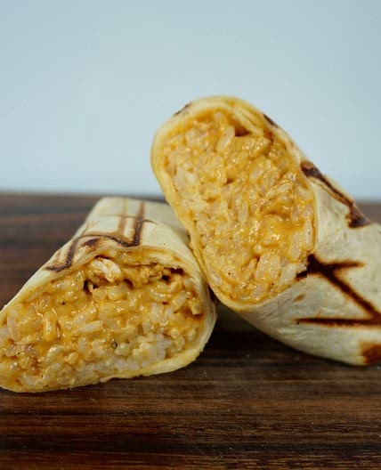 Buffalo chicken burrito