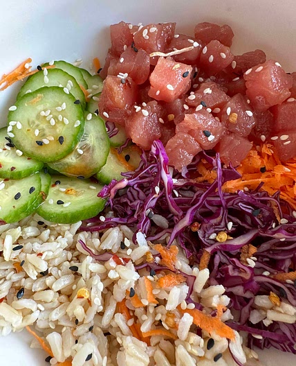 Tuna poke bowl