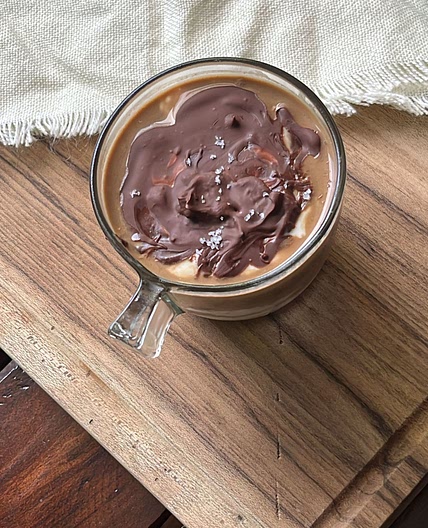Healthy tiramisu & chia pudding