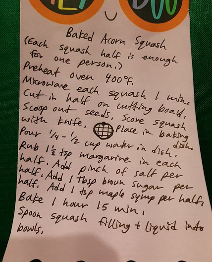 Baked Acorn Squash