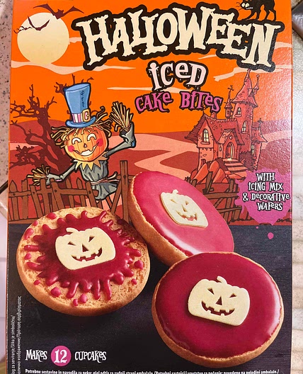 halloween iced cake bites - lidl