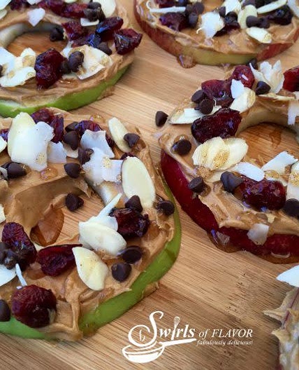 Apple Slices with Peanut Butter and Honey