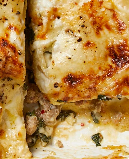 Extra-Cheesy White Lasagna