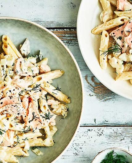 Creamy salmon Pasta