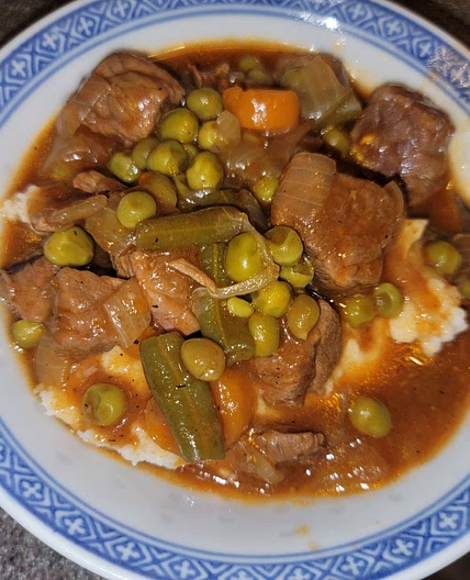 POT ROAST STEW (Over Mashed Potatoes)