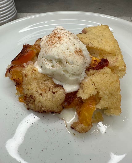 Vegan Peach Cobbler