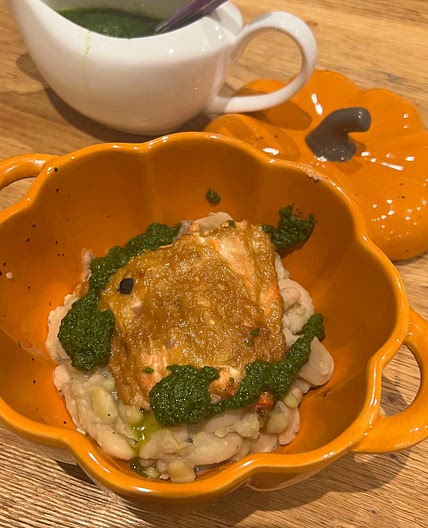 Creamy White Beans With Herb Oil