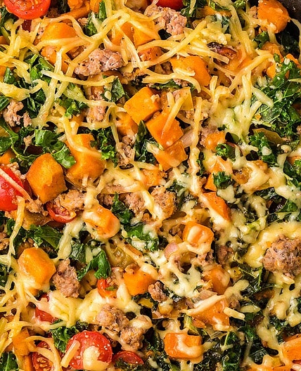 Ground Turkey Sweet Potato Skillet