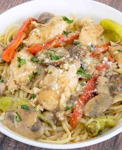 Tuscan Chicken Recipe with Pasta