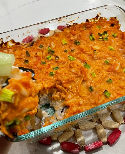 Crab sushi bake 