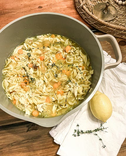 Medicine Ball Chicken Noodle Soup - Our Tiny Nest